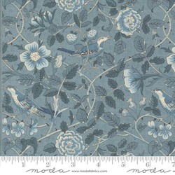 USAコットン moda モダ　サクレブルー Sacre Blue　花壇/フレンチブルー  M777 2枚目の画像