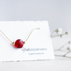 空いろのネックレスⅦ /プルームアゲート＆black jasper/hybrid