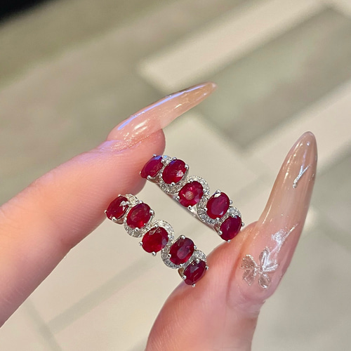 可愛いお花♡希少☆Pt950天然ピンク&クリアダイヤモンドリング 鑑別書