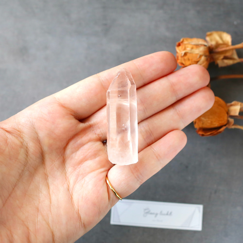 ピンクレムリアンシード クリスタル 水晶 鉱物 原石 希少 カブラル鉱山