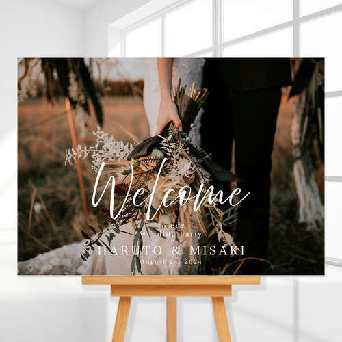 送料無料】 ウェルカムボード パネル 結婚式 ウェルカムスペース 前