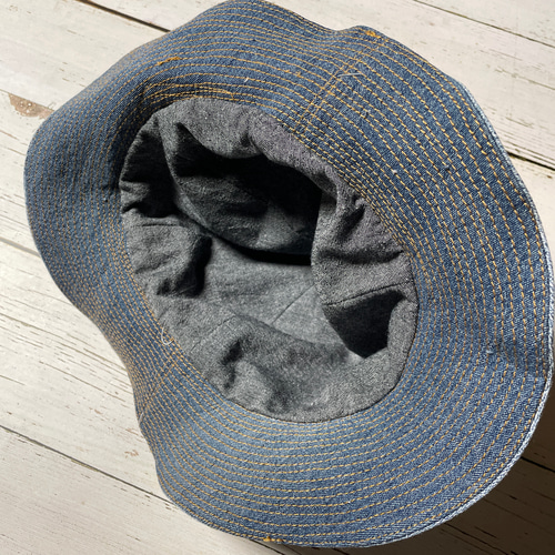 wataru チノ 老人と海HAT ハット パッチワーク デニム wataru様専用 チノ 老人と海HAT ハット パッチワーク デニム