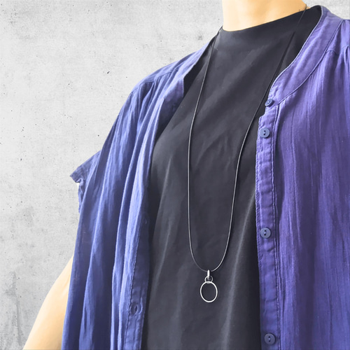 keico ネックレス　グラスコード Glasses Code】Magnesite Turquoise / 2way Necklace グラス