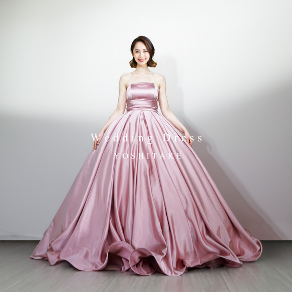 ウェディングドレス　カラードレス　ピンク ウェディングドレス カラードレス 結婚式 二次会 花嫁 ドレス