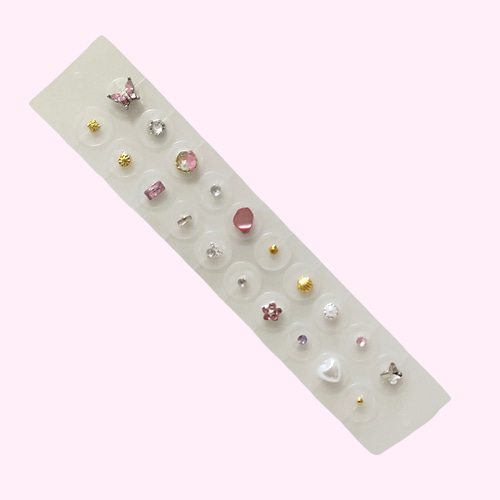 ラブリーmimi耳ツボシール【♡20粒♡‌‌‌mimi】耳ツボジュエリーシール