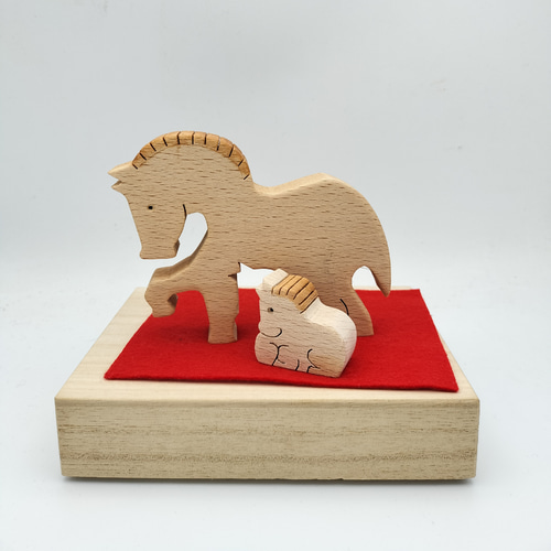 親子馬 その他インテリア雑貨 52きのこ 通販 19353297｜Creema(クリーマ)