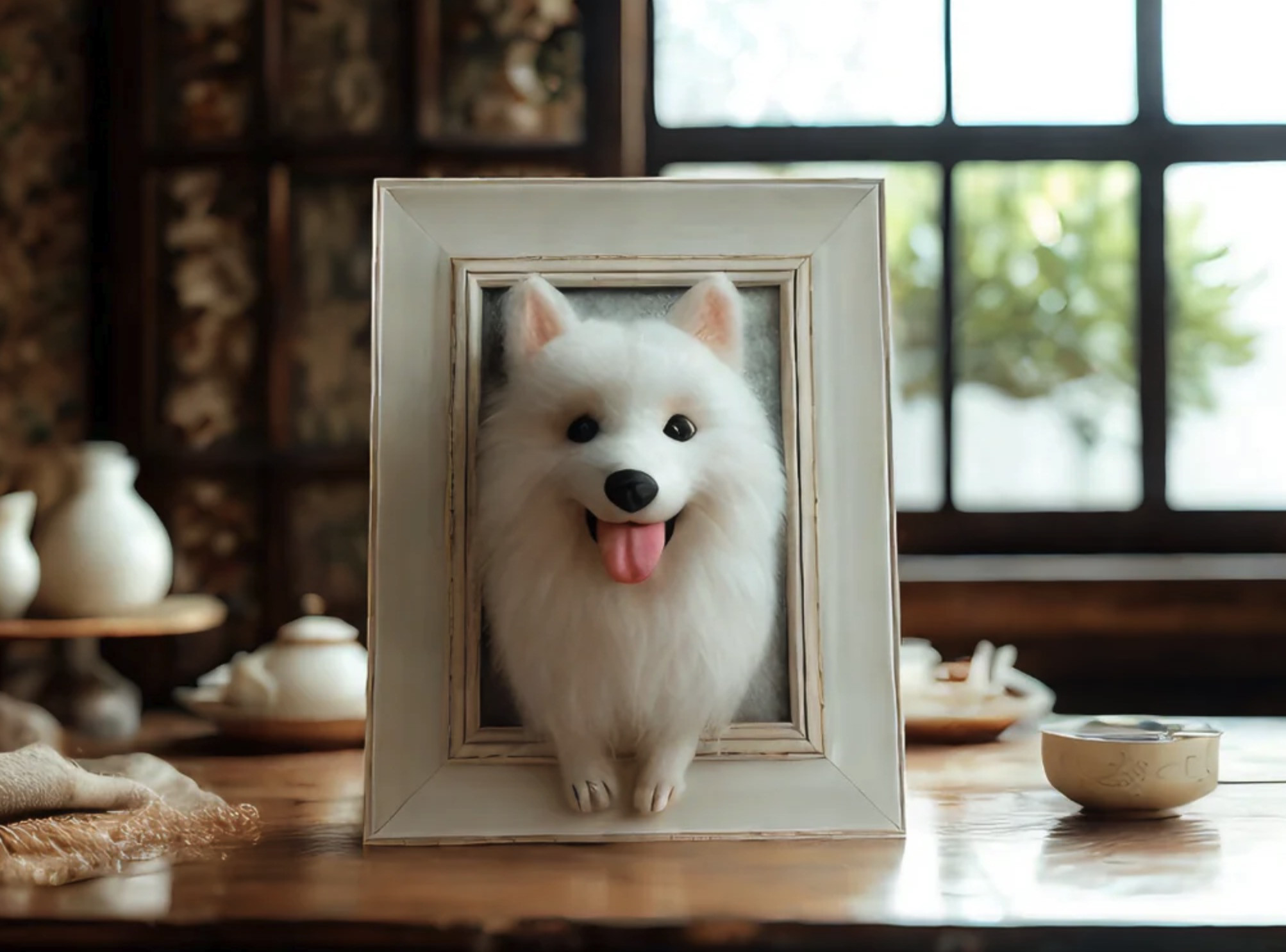 【ペットカスタム】羊毛フェルトペット猫や犬の写真カスタム、素敵なギフトや記念品に最適、さまざまな記念日にぴったりですあな