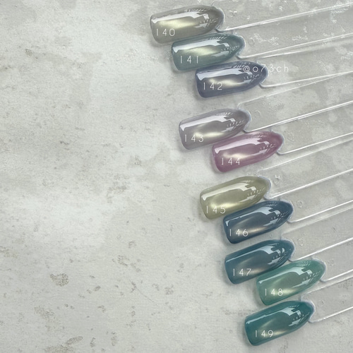 ネイルチップ＊enoi寒色ミルクマグネット milk magnet ミルマグ 淡色