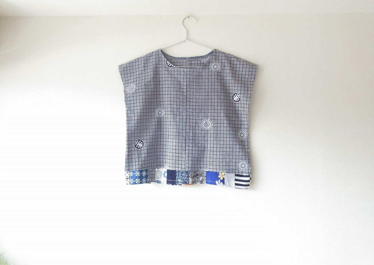 ☆浴衣ブラウス♪パッチワーク☆/32kb028