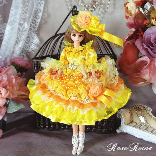 ロリータロマンス 光の中の天使 光り輝くミモザイエローボリューム