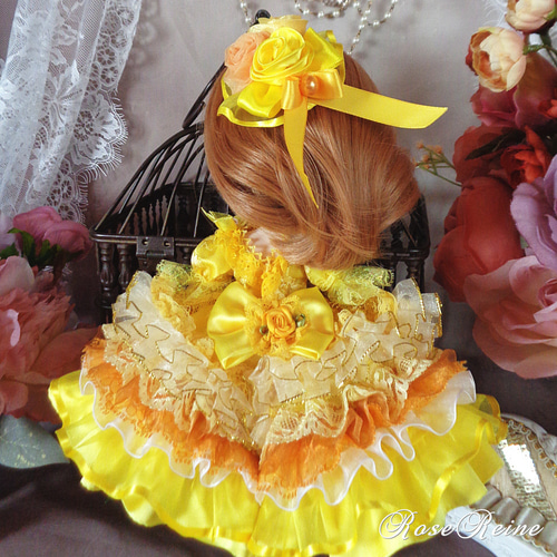 ロリータロマンス 光の中の天使 光り輝くミモザイエローボリューム