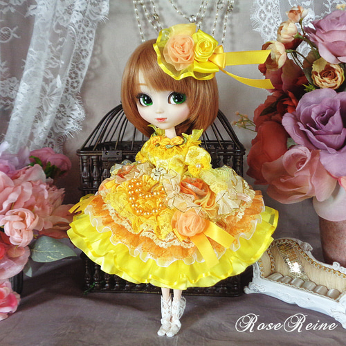 XmasSale】ロリータロマンス 光の中の天使 光り輝くミモザイエロー