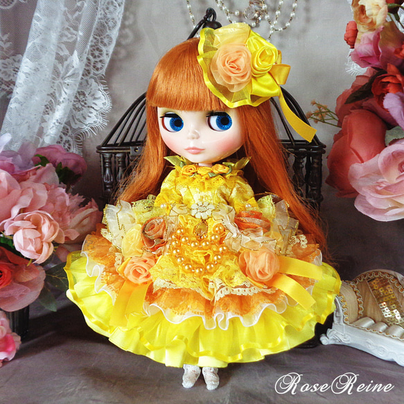 期間限定出品☆有名作家様☆ブライス用☆アウトフィット☆レースたっぷり