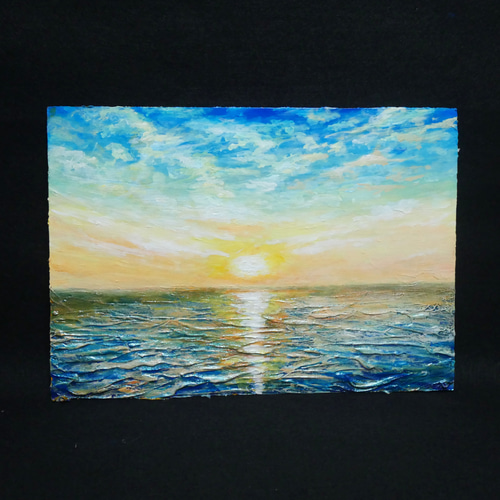 油絵 油彩 油彩画 絵 絵画【癒しの朝焼けの海】 油絵 油彩 油彩画 絵 絵画【癒しの朝焼けの海】 絵画 HR 通販