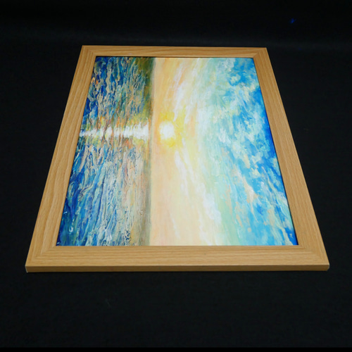 油絵 油彩 油彩画 絵 絵画【癒しの朝焼けの海】 油絵 油彩 油彩画 絵 絵画【癒しの朝焼けの海】 絵画 HR 通販