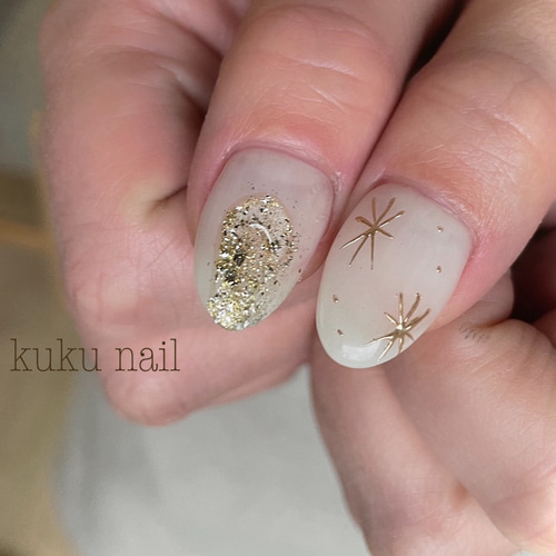 【オーダー】ネイルチップ　ネイピー　手書きリボン　ミラー　韓国ワンホン　キラキラ オーダー】ネイルチップ ネイピー 手書きリボン ミラー 韓国