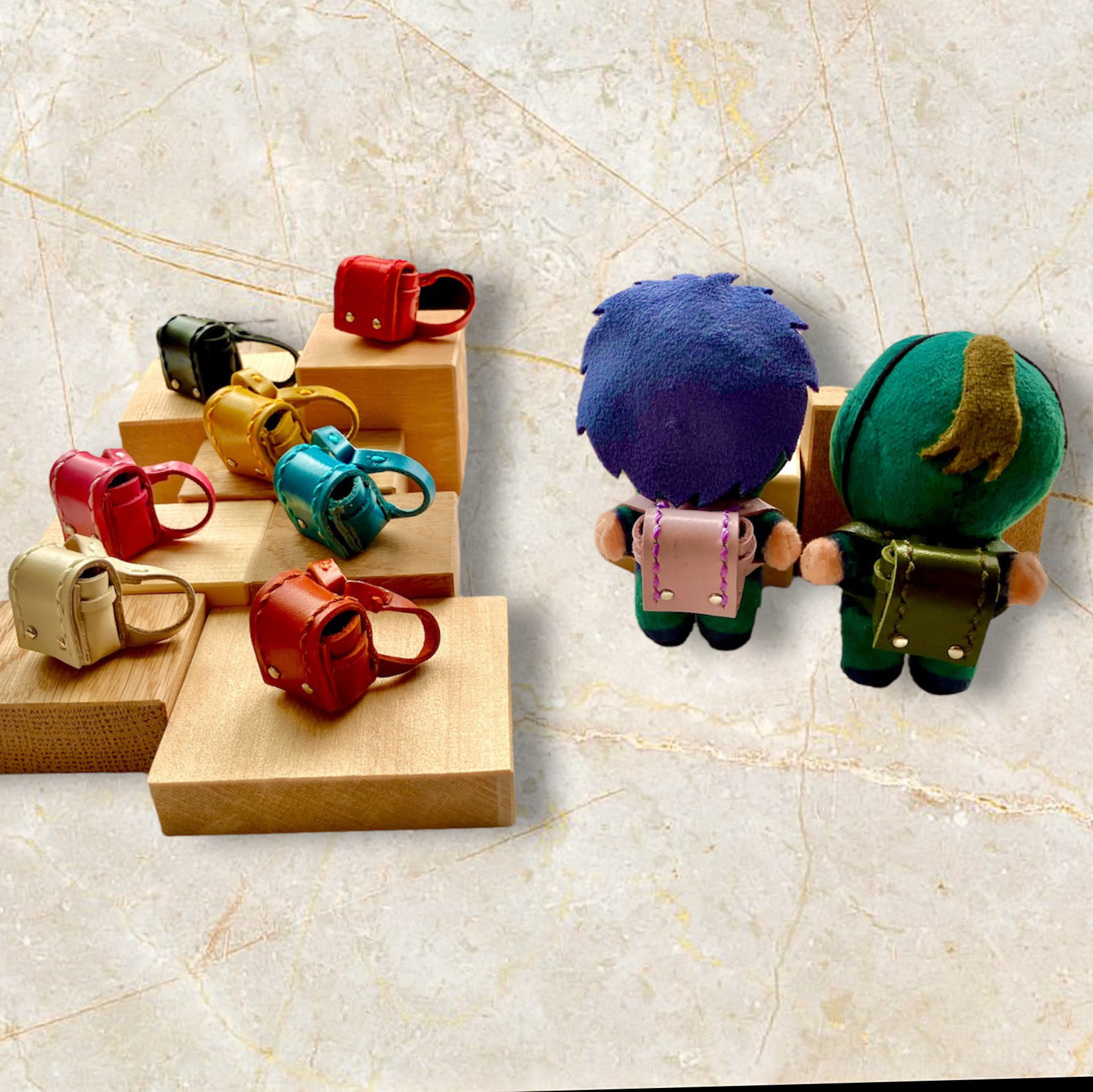 ほわぬい（8センチぬい）の本革ランドセル ぬいぐるみ ippo-ippo