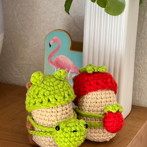 あみぐるみ　ハンドメイド　カピバラ　夏♡ ハンドメイド カピバラのあみぐるみ かぴばら - メルカリ