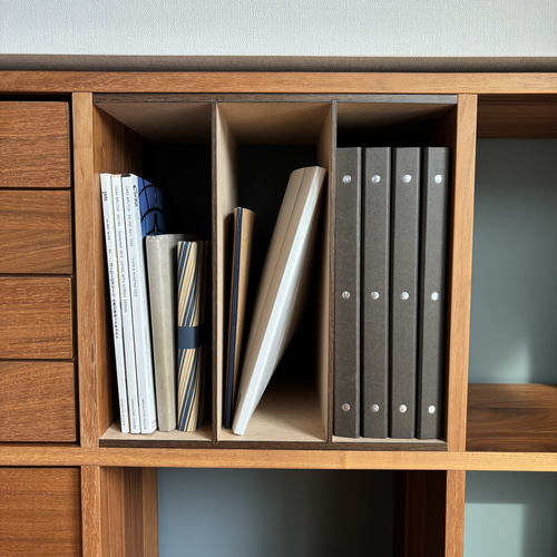 サイズオーダー可】縦・横両用 自作仕切り棚3段 無印良品 スタッキング