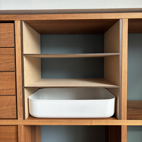 サイズオーダー可】縦・横両用 自作仕切り棚3段 無印良品 スタッキング