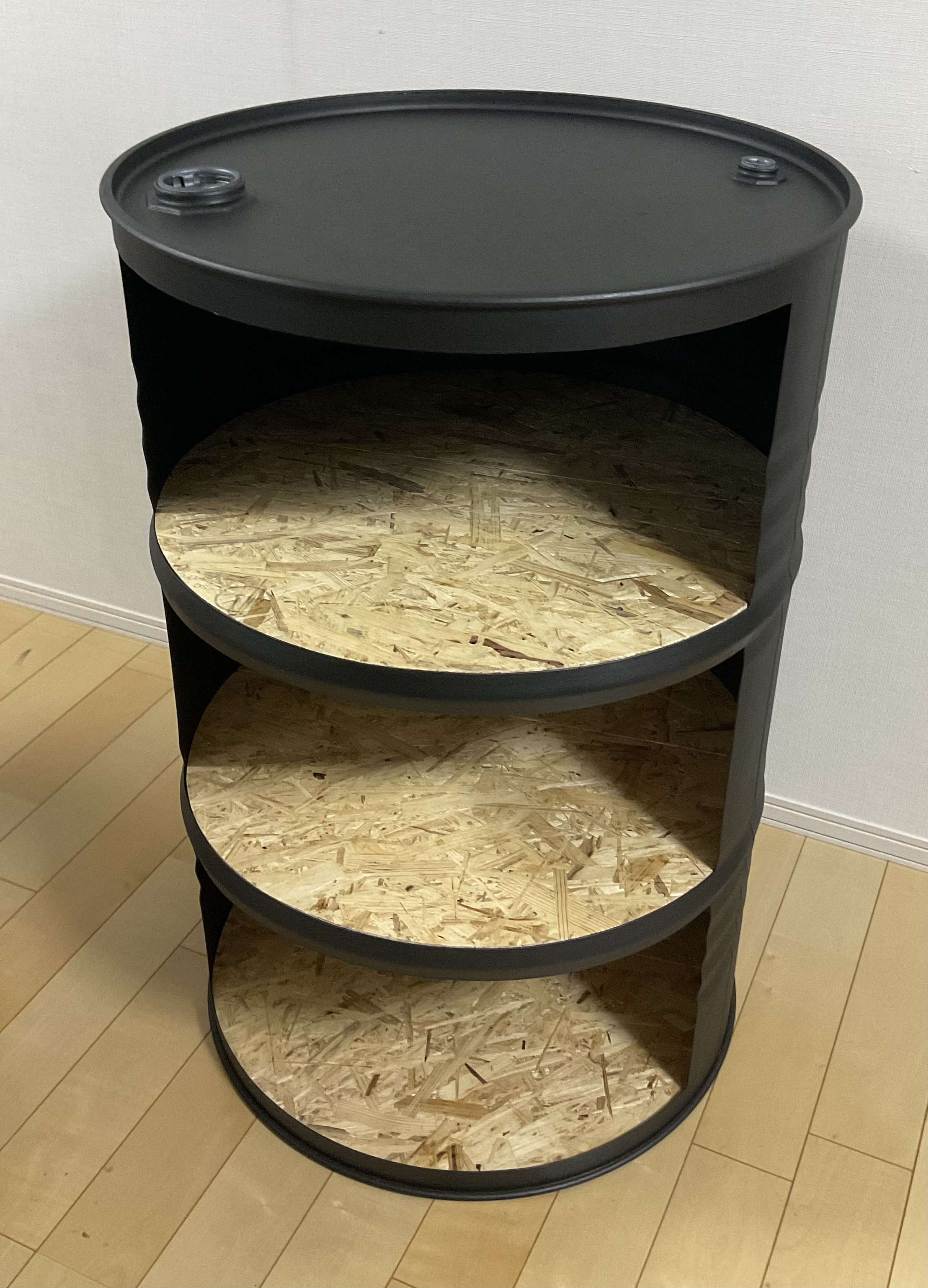 ドラム缶　テーブル　棚