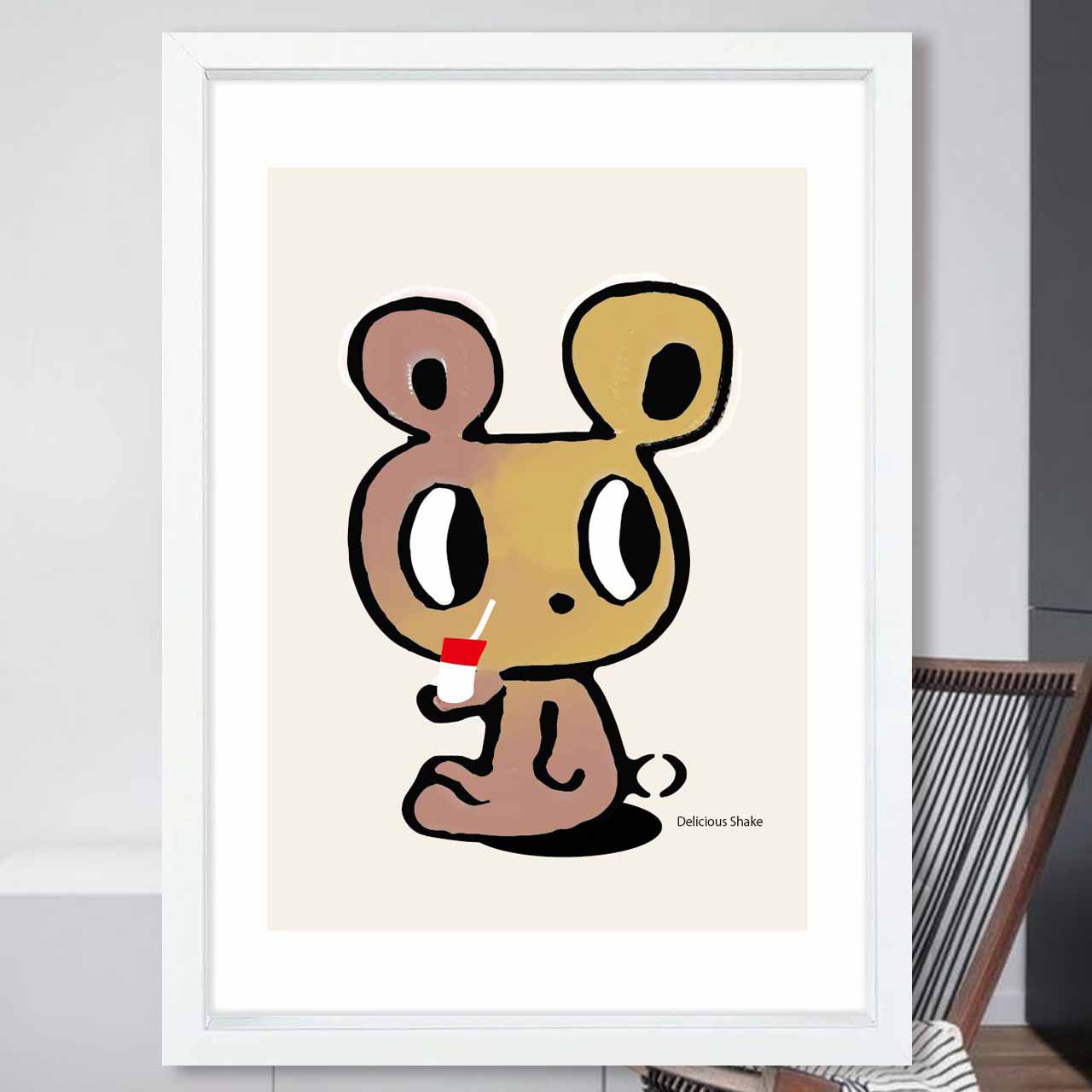 シェイク　クマ　送料無料　お気に入り9600件突破　ポスター　アートポスター　アート/sei検索新着順　3513