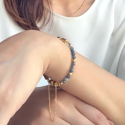 感動の3秒装着】選べる誕生石☆*楽ちんマグネットブレスレット