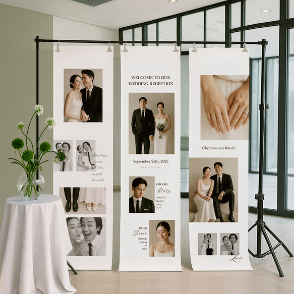 最短7日後発送】海外風 写真 シンプル タペストリー ディスプレイ 結婚
