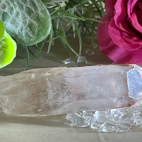 龍脈水晶✨ファントムヘマタイトインクォーツポイント原石ラフストーン