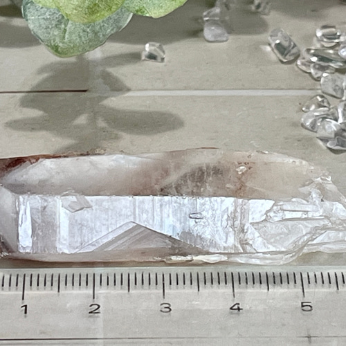 龍脈水晶✨ファントムヘマタイトインクォーツポイント原石ラフストーン