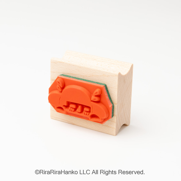 今ならポチ袋プレゼントつき♪恥ずかしまもるくん＊26ｍｍ×30ｍｍ＊ラバースタンプ＊R1042 4枚目の画像