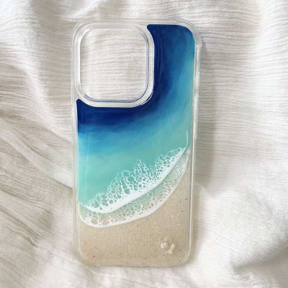 世界にひとつだけの海アートケース　iPhone15pro 3枚目の画像