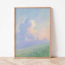 彩雲 印象派 アートポスター｜虹色のグラデーション アブストラクト