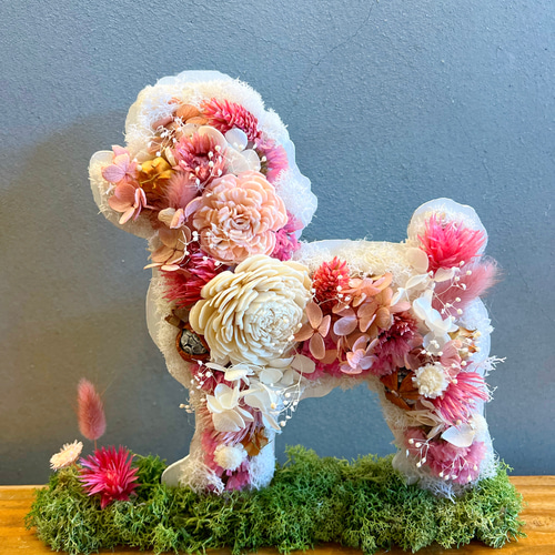 ハンドメイド 花束 動物モチーフ ♡Animalフラワーシルエット♡プリザーブドフラワー♡新築祝い・卒業