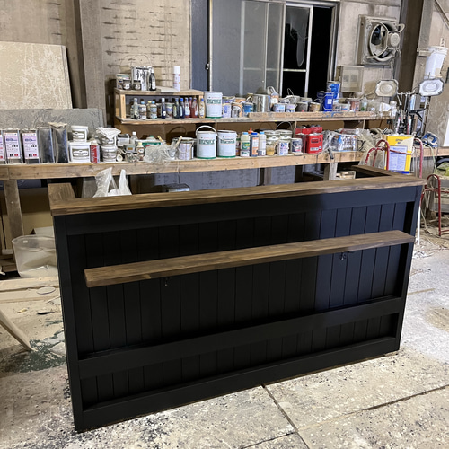 値下げ‼️レジカウンター・ディスプレイカウンター・キッチンカウンター・DIY レジカウンター 受付カウンター 机・デスク エバーグリーン 【イン