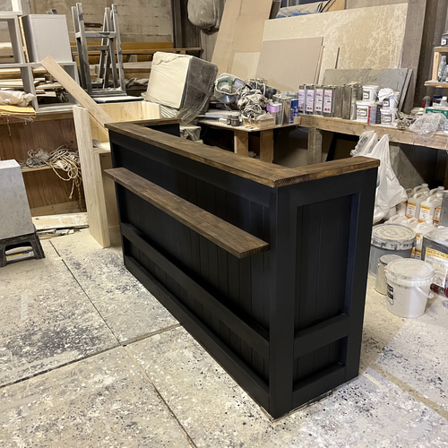 レジカウンター 受付カウンター 机・デスク エバーグリーン 【イン