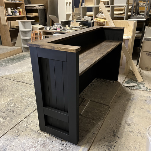 レジカウンター 受付カウンター 机・デスク エバーグリーン 【イン