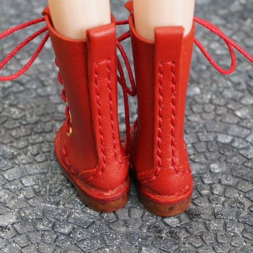 ご確認用　ドールシューズ　おしゃれなブーツ　赤 ご確認用 ドールシューズ おしゃれなブーツ 赤