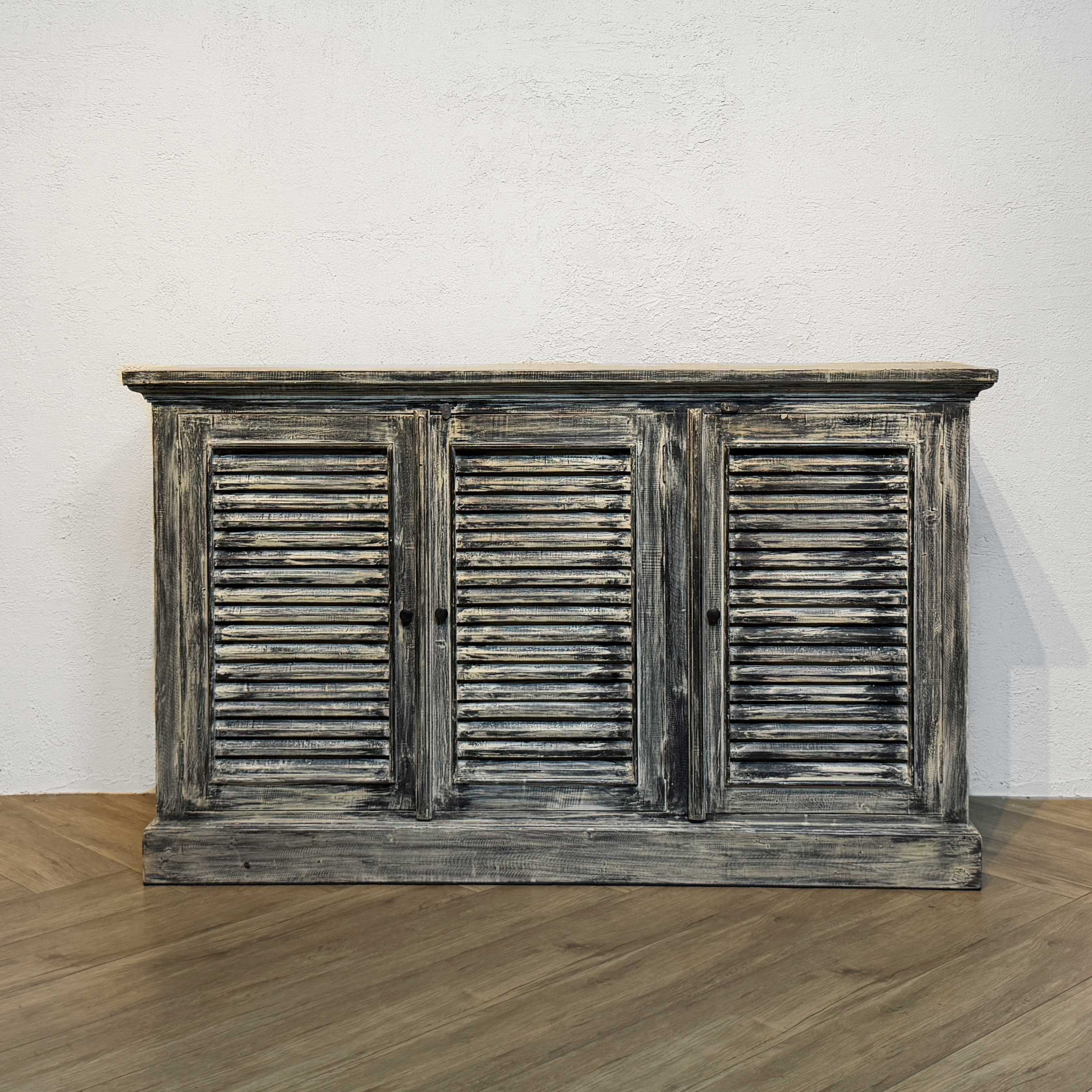 【訳あり品】アンティーク調 レジカウンター サイドボード シャビーシック グレー 店舗什器 サロン カフェoth1000