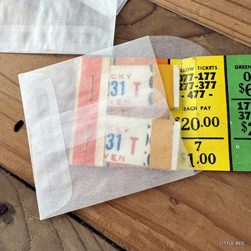 512・A-1372 USA グラシン封筒 M 正方形 7×7cm 20枚 封筒 グラシン 紙