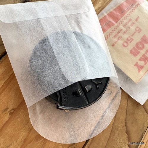 512・A-1372 USA グラシン封筒 M 正方形 7×7cm 20枚 封筒