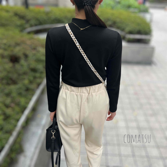 ≪2way式≫Simpleマーブルチェーン付きスマホショルダー ストラップ スマホストラップ ハンドストラップ 6枚目の画像