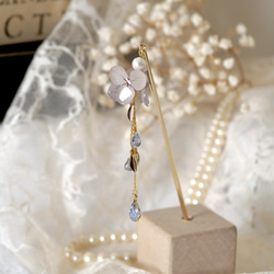 リトルウッズ（バラ）（ピアス・イヤリング） ドライフラワー/レジン