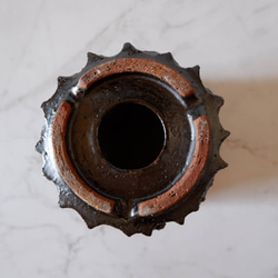 4号艶流紋黒鉢090　塊根植物　多肉植物　盆栽　植木鉢　作家鉢　鉢皿　沖縄 7枚目の画像