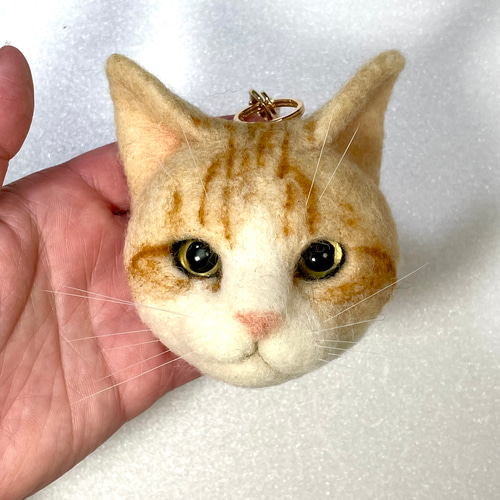 【まるまる】 羊毛フェルト 猫  シャムトラ　キーホルダー 羊毛フェルト シャムトラ 猫 ブローチ キーホルダー マグネット