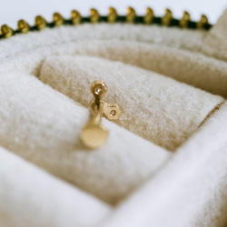 14K金 ゴールド ローヤルゼリーハニカム六角形  ヘリックス 軟骨 トラガス イヤリング ピアス ラブレット 4枚目の画像