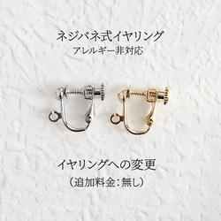天然貝 螺鈿アート ★リーフチェーンピアス・イヤリング  ※アレルギー対応｜ Ayuプロデュース【 ギフト・プレゼント】 19枚目の画像