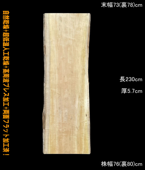 グメリア C363 一枚板 乾燥材 レジン カウンター テーブル 天板