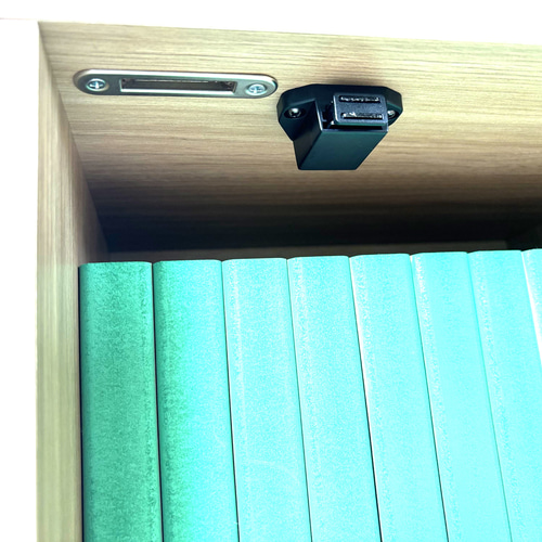 鍵付き本棚 隠せる本棚 大切な物の収納 同人誌の収納 キャスター付き