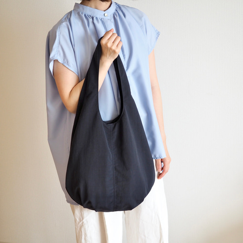 ころころ撥水！2wayトート /A4対応 大容量【受注生産】ネイビー